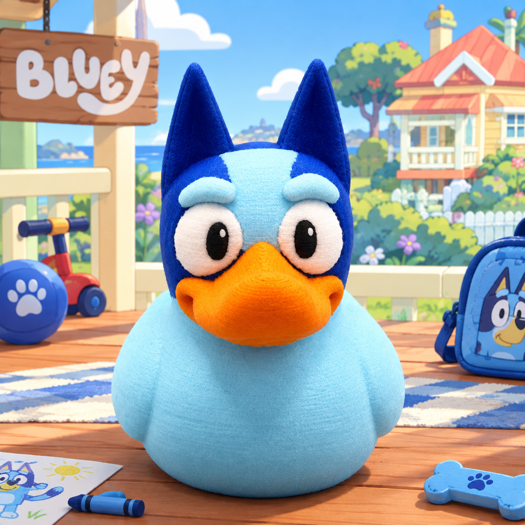 Bluey Duck – 3D Printed Collectible / Jeep / Cruise