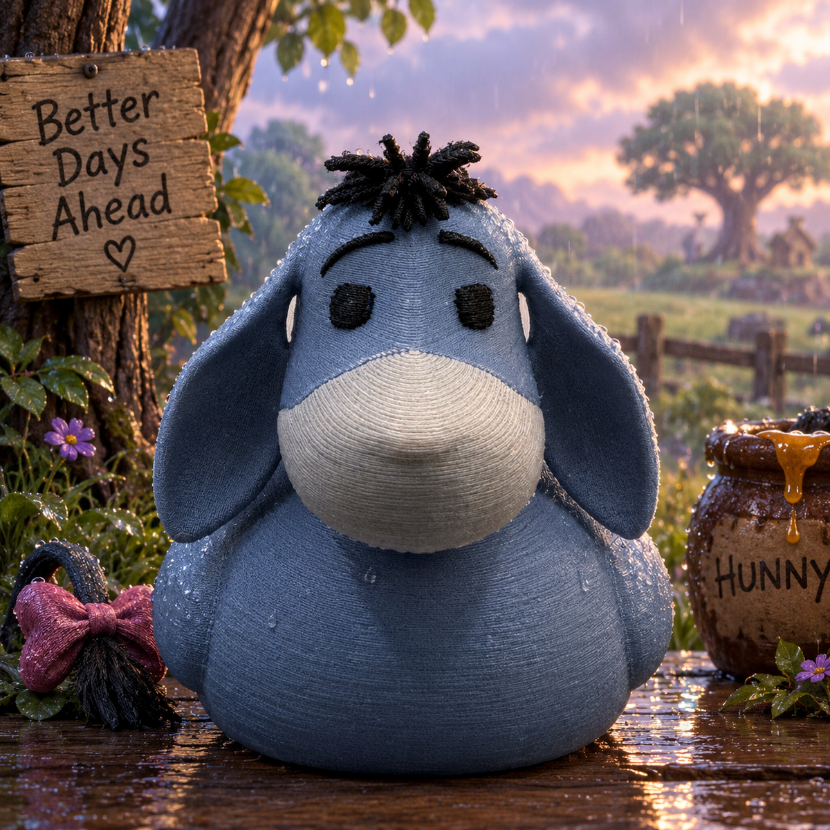 Eeyore Duck – 3D Printed Collectible / Jeep / Cruise