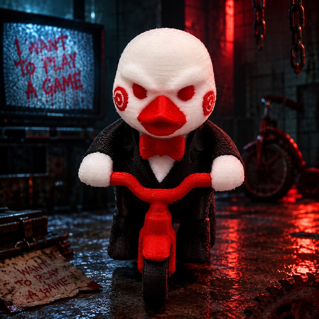 Billy the Puppet Duck – 3D Printed Collectible / Jeep / Cruise / Horror / Play a game
