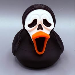 Ghostface Duck – 3D Printed Horror Collectible / Jeep / Cruise / Horror