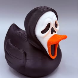 Ghostface Duck – 3D Printed Horror Collectible / Jeep / Cruise / Horror