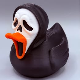Ghostface Duck – 3D Printed Horror Collectible / Jeep / Cruise / Horror