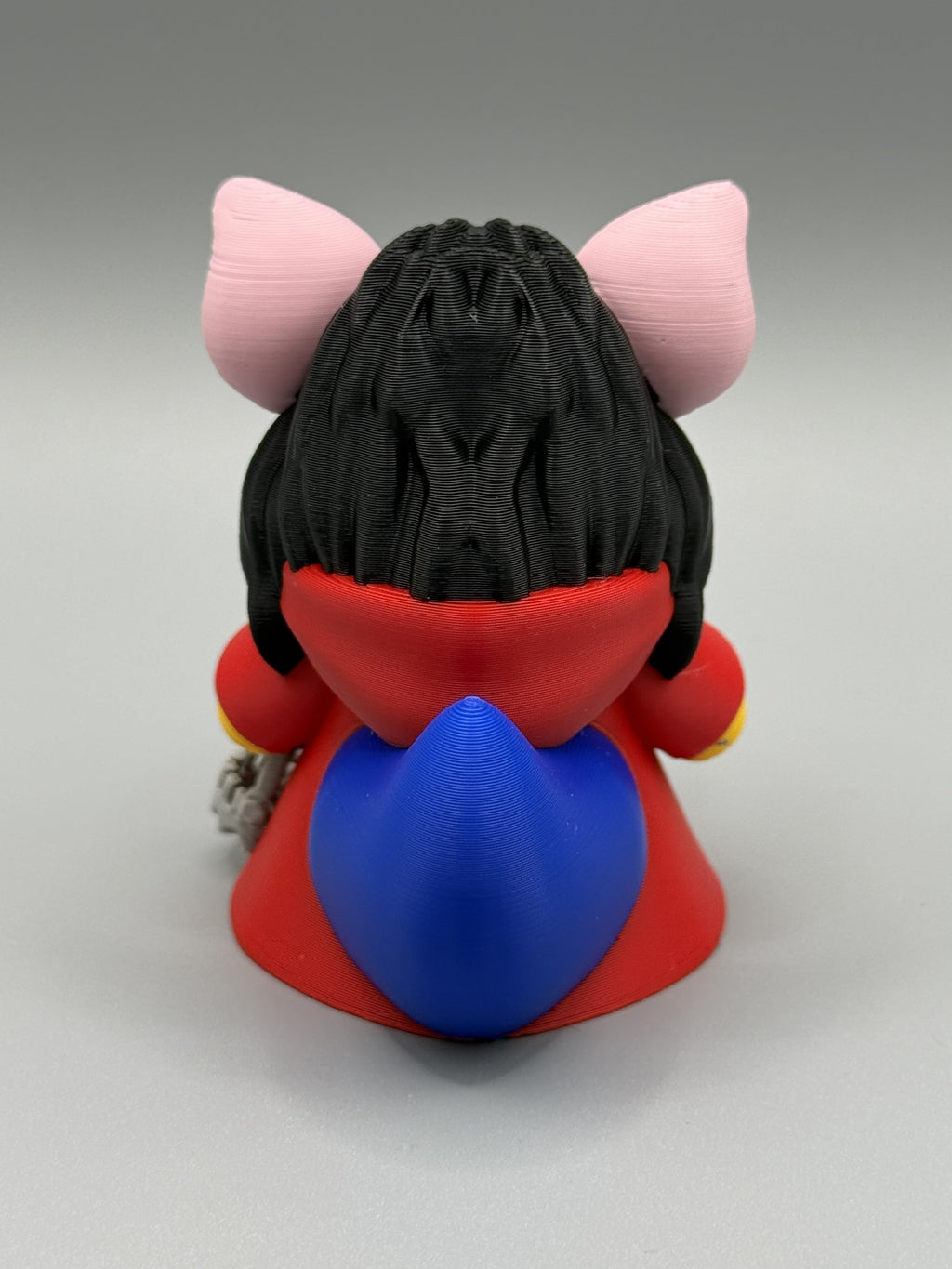 Pig Mask Duck back view – 3D printed in multicolor PLA