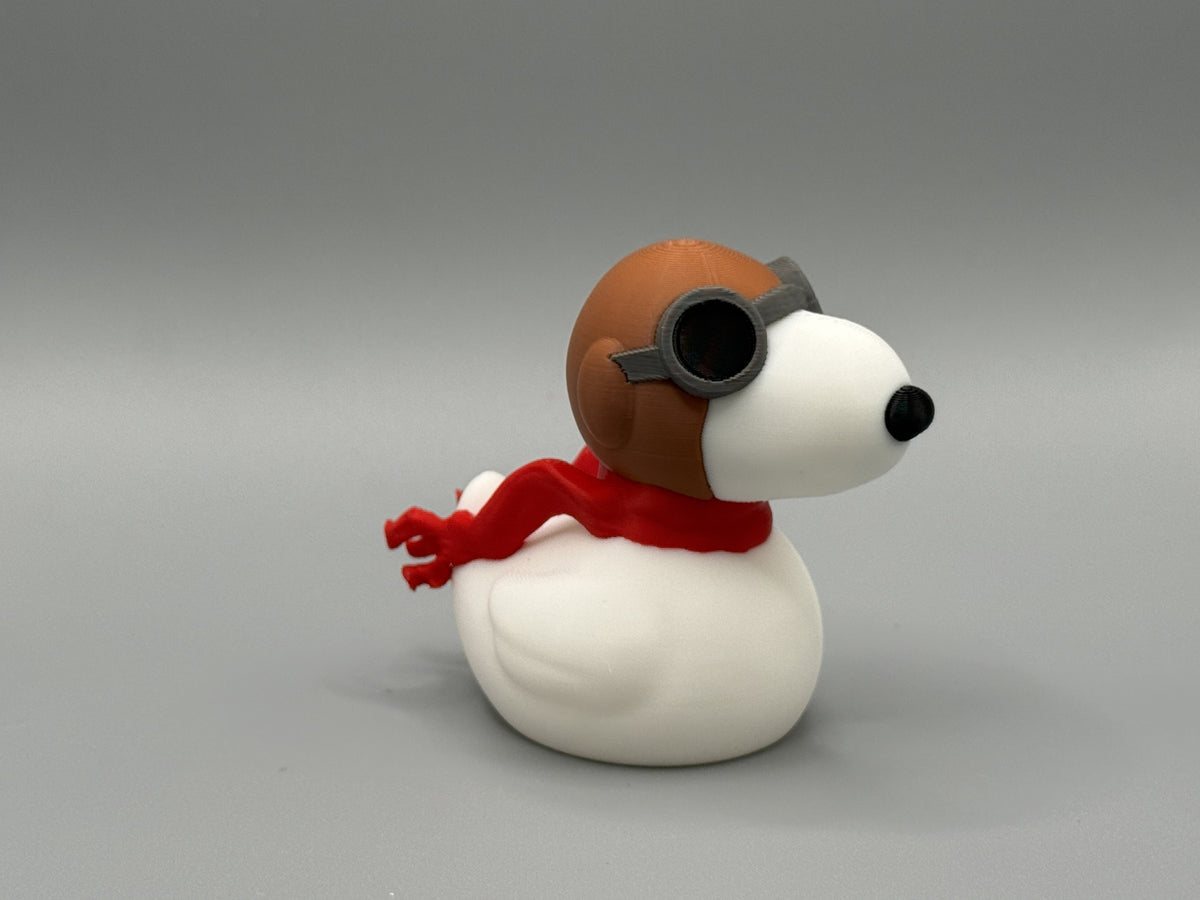 Snoopy Pilot Duck side view right
