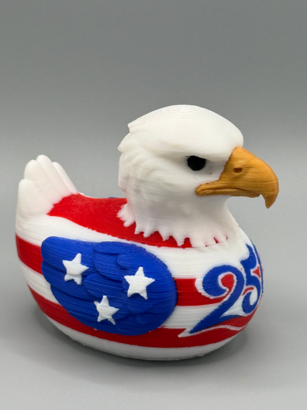 250th America Duck – 3D Printed Patriotic Collectible / Jeep / Cruise / Americana