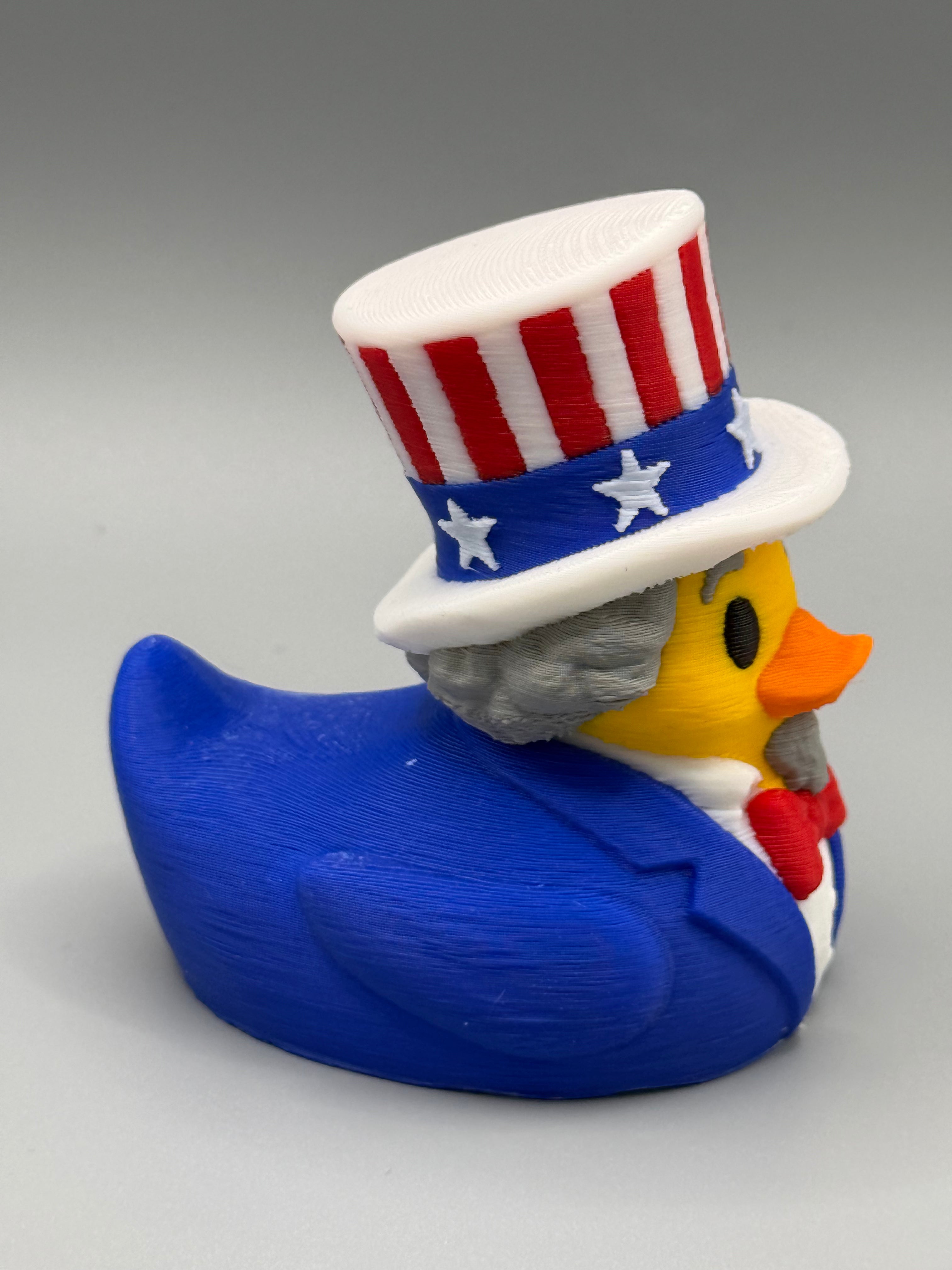 Uncle Sam Duck – 3D Printed Patriotic Collectible / Jeep / Cruise