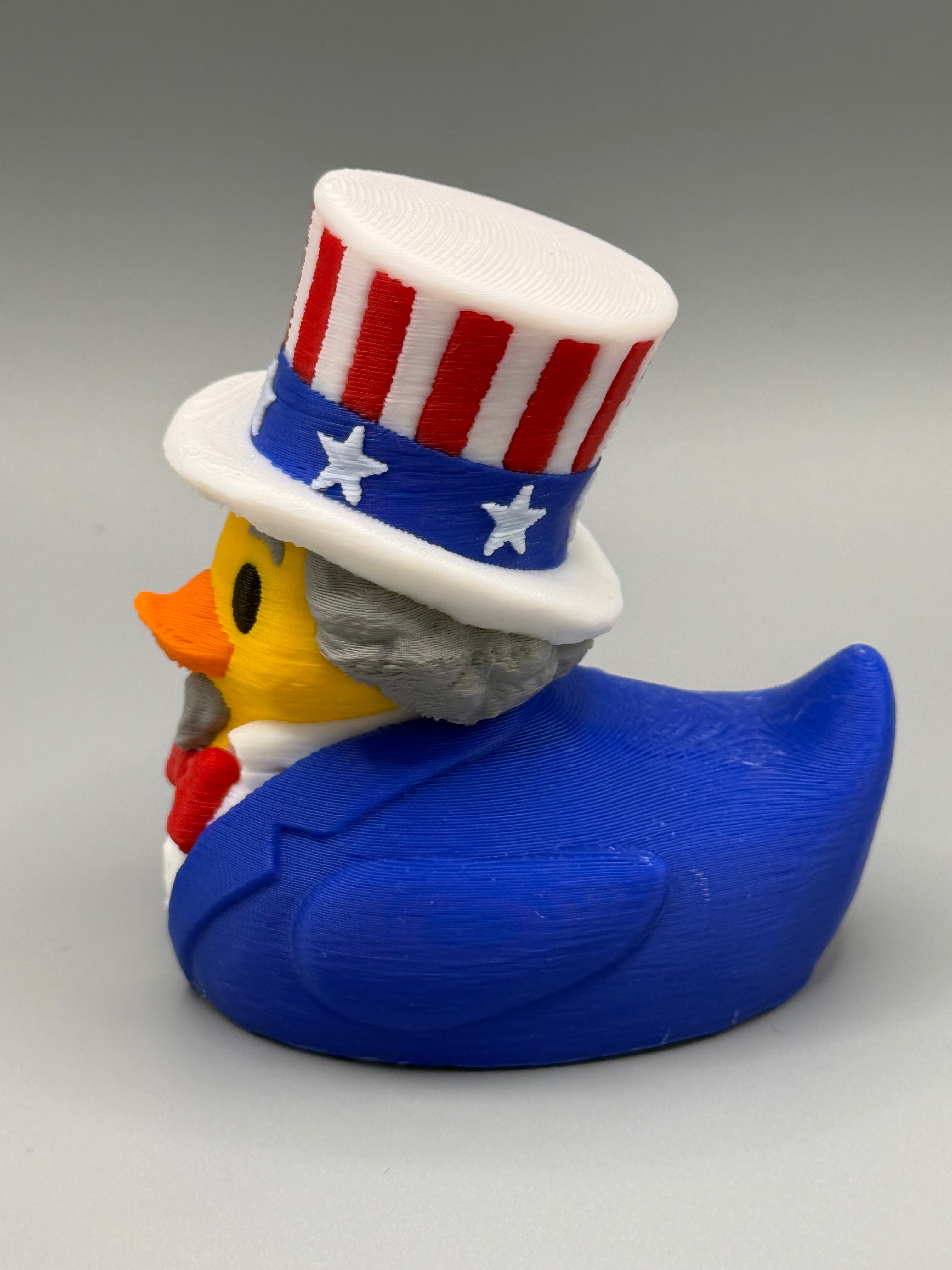 Uncle Sam Duck – 3D Printed Patriotic Collectible / Jeep / Cruise