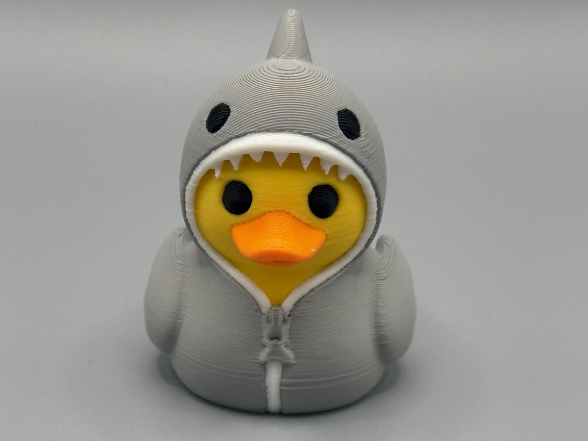 Duck in a Shark Onesie – 3D Printed Animal Collectible / Jeep / Cruise