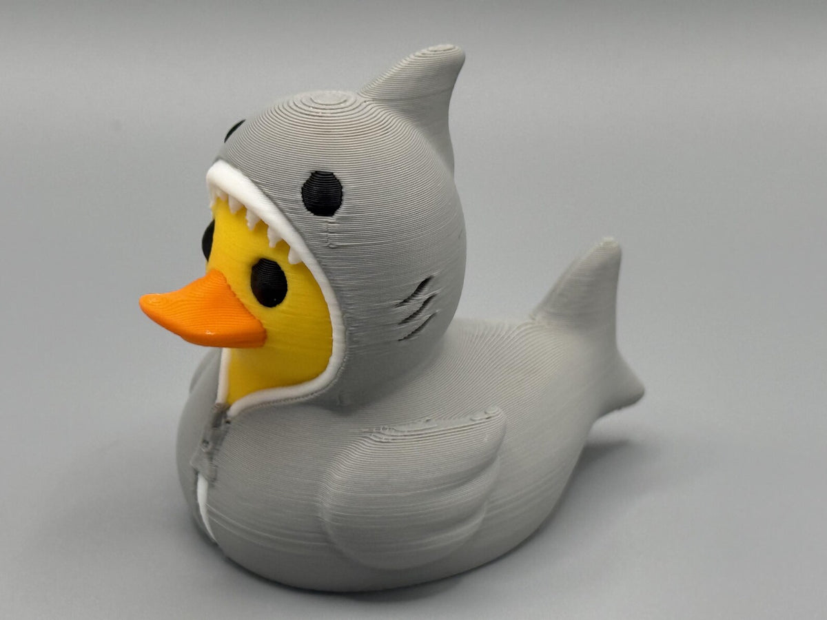Duck in a Shark Onesie – 3D Printed Animal Collectible / Jeep / Cruise