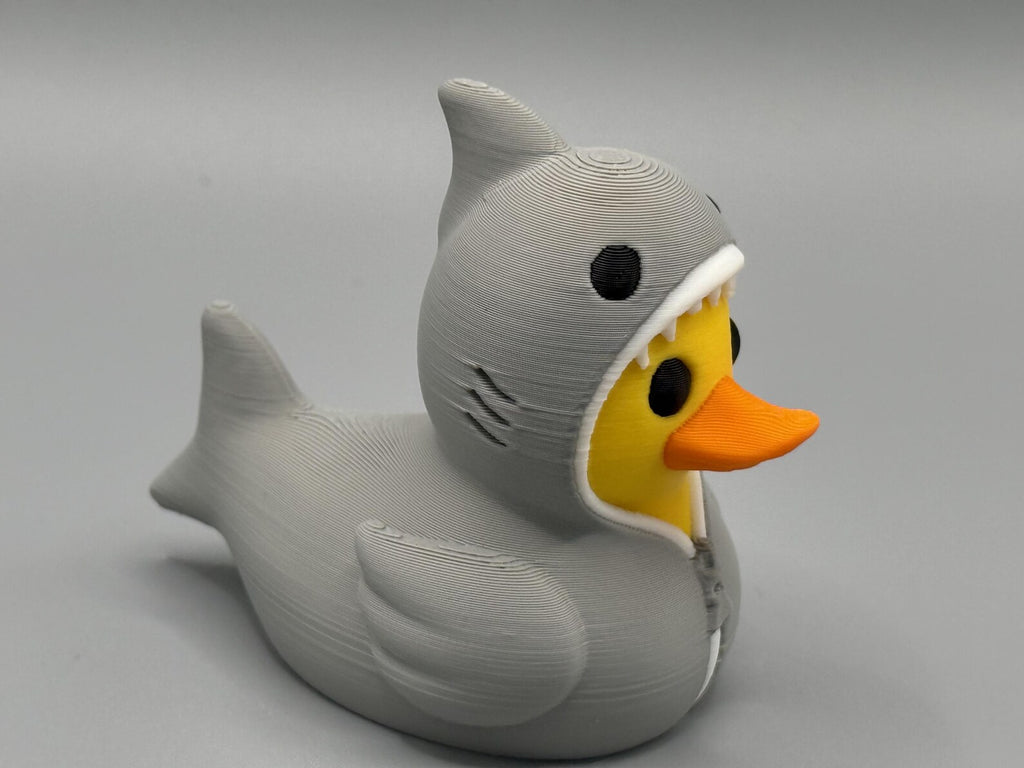 Duck in a Shark Onesie – 3D Printed Animal Collectible / Jeep / Cruise