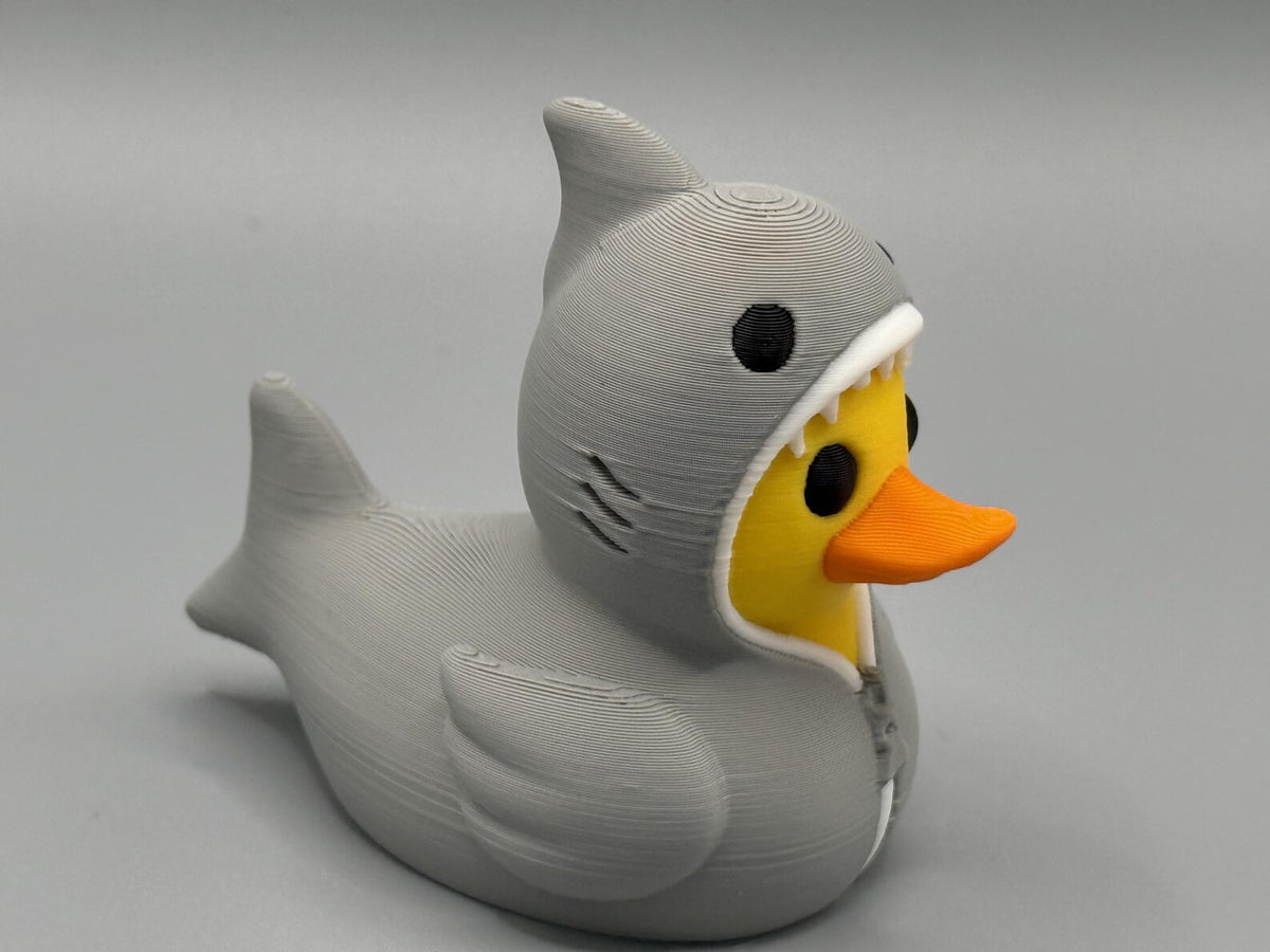 Duck in a Shark Onesie – 3D Printed Animal Collectible / Jeep / Cruise