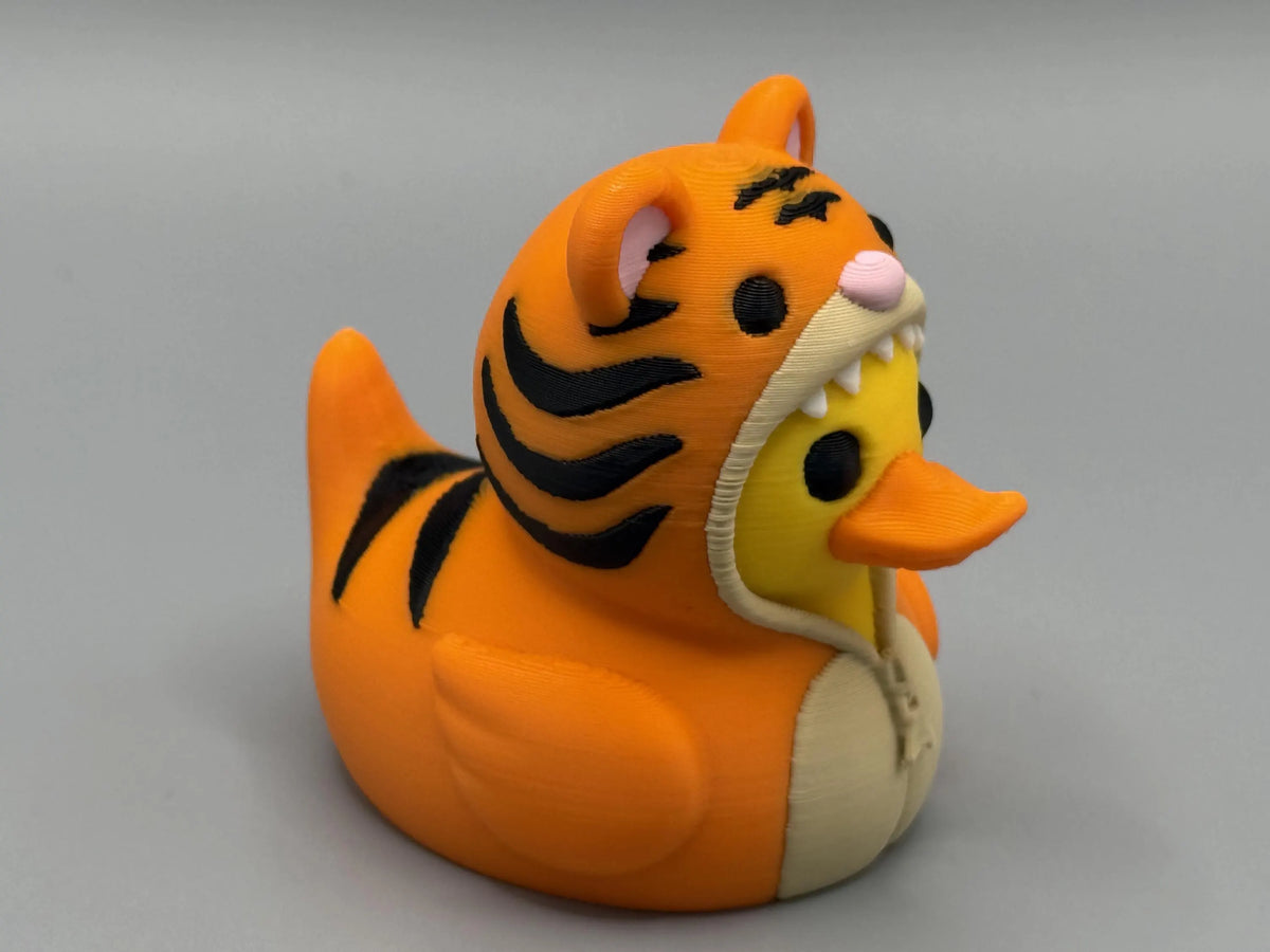 Duck in a Tiger Onesie - Handmade 3D Print for Collectors / Jeep / Cruise