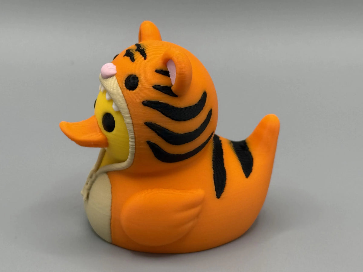 Duck in a Tiger Onesie - Handmade 3D Print for Collectors / Jeep / Cruise
