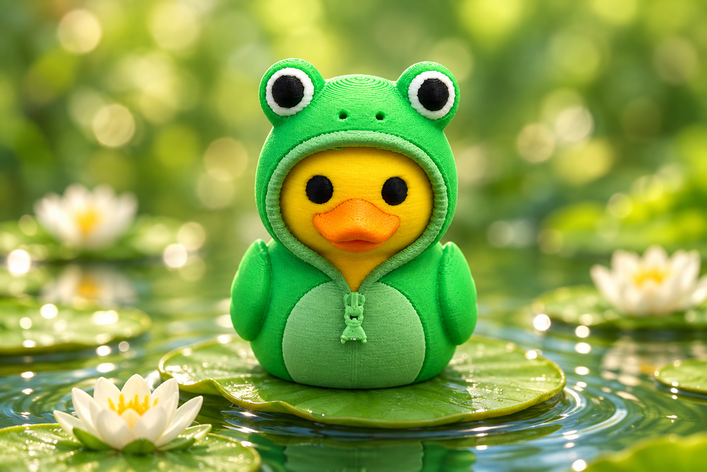 Frog Onesie Duck – 3D Printed Animal Collectible