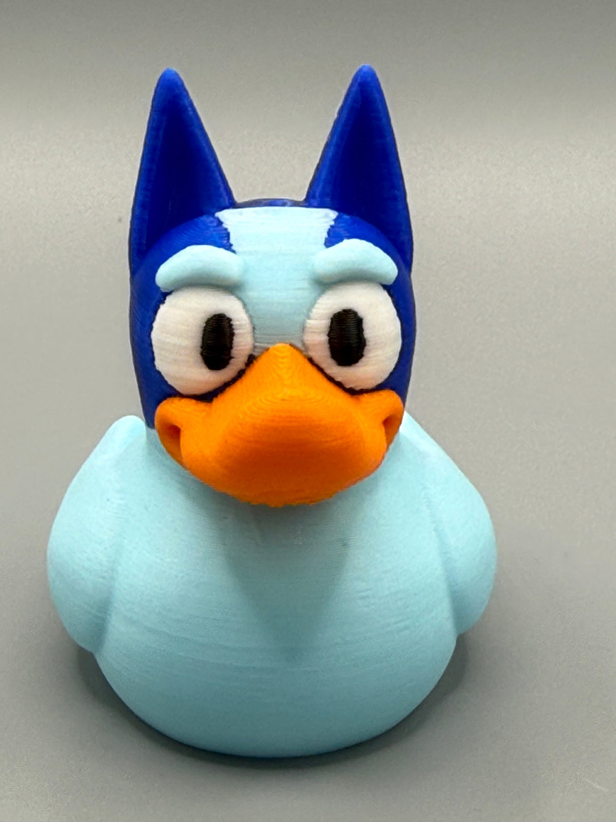 Bluey Duck – front face view