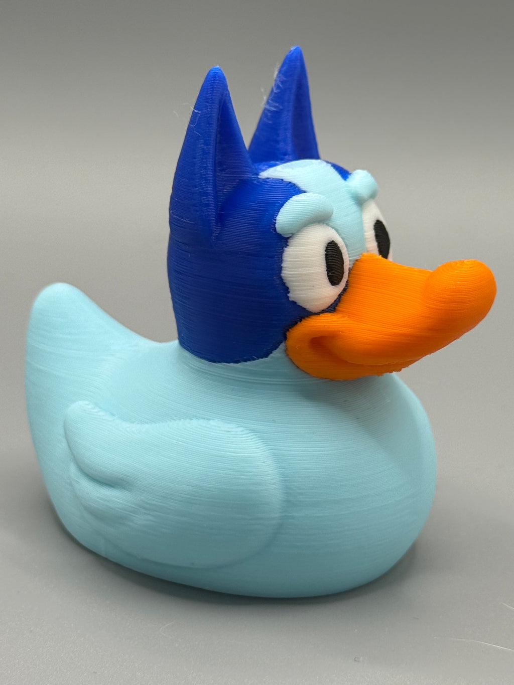 Bluey Duck – opposite side angle view
